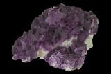 Purple Octahedral Fluorite Crystal Cluster - China #149675-1